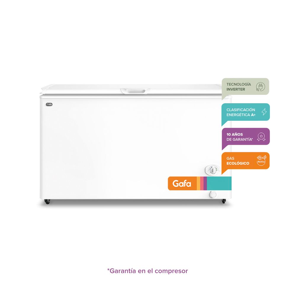 Freezer Horizontal Gafa Blanco Inverter 402lts FGHI400B-XL - Shopclub