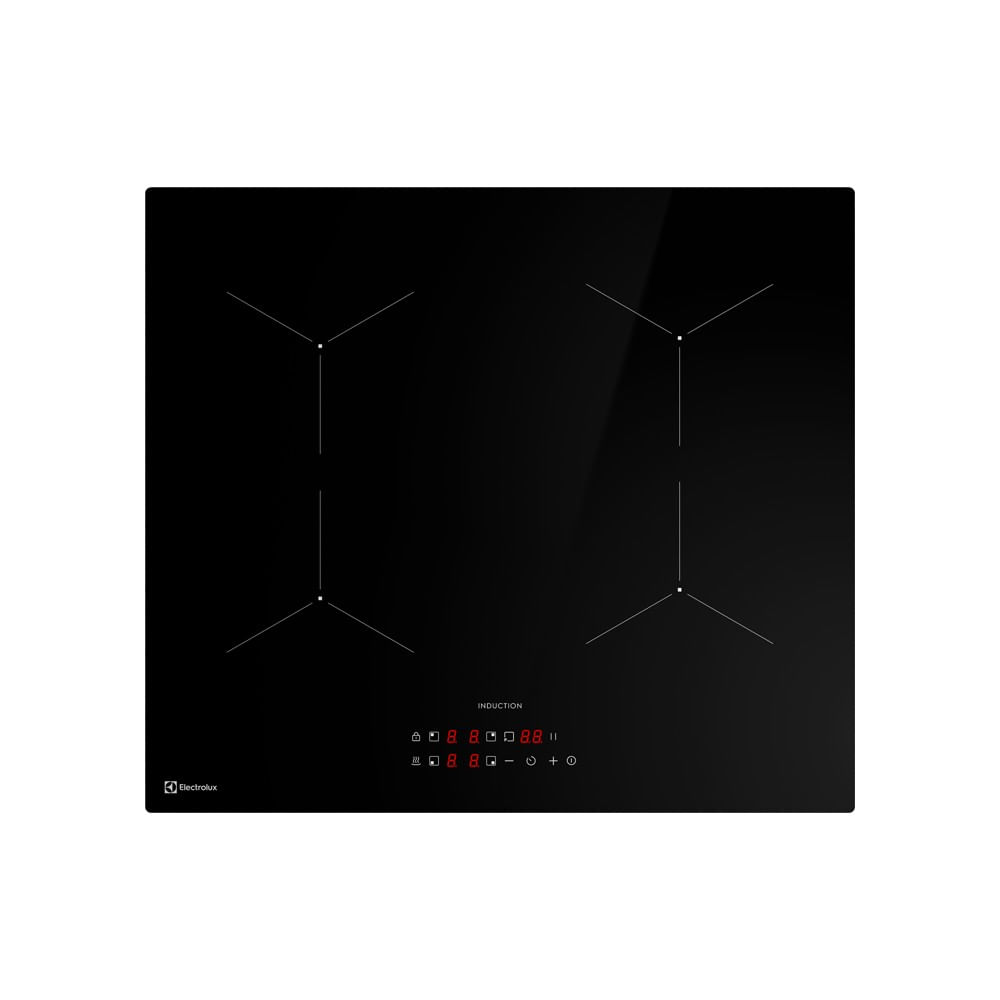 Anafe A InduccióN Electrolux 4 Hornallas Efficient Timer Digital Y Powerboost Negro Ie4tw